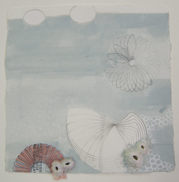 Works on paper by artist Sarah Lutz, collaboration with Beth Dary