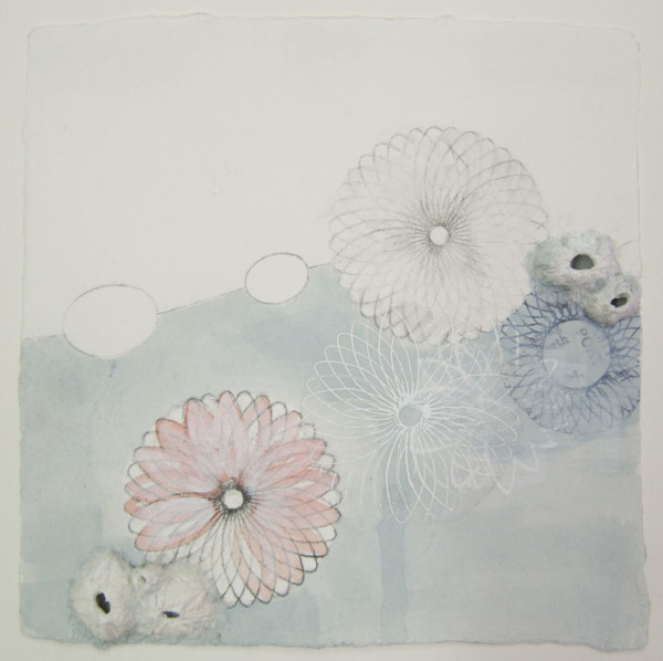 Works on paper by artist Sarah Lutz, collaboration with Beth Dary