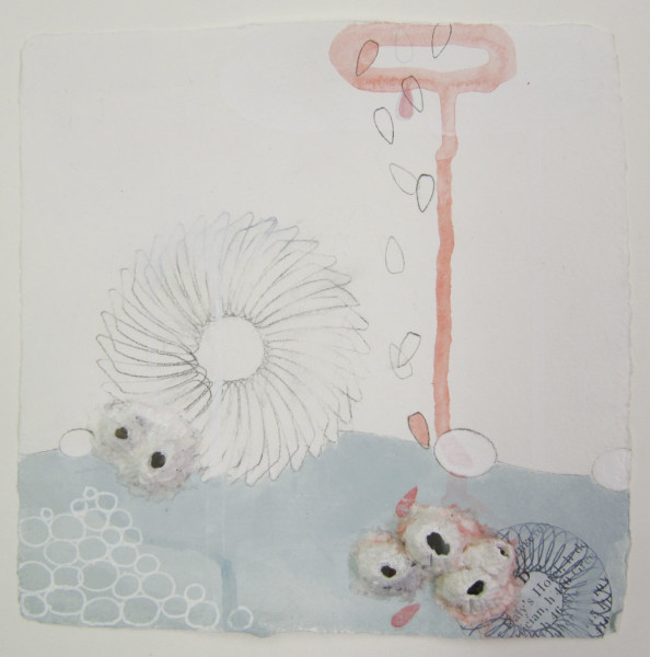 Works on paper by artist Sarah Lutz, collaboration with Beth Dary