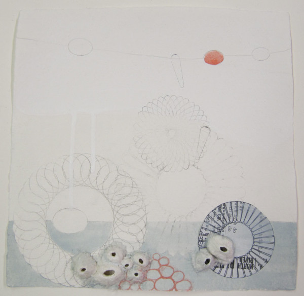 Works on paper by artist Sarah Lutz, collaboration with Beth Dary