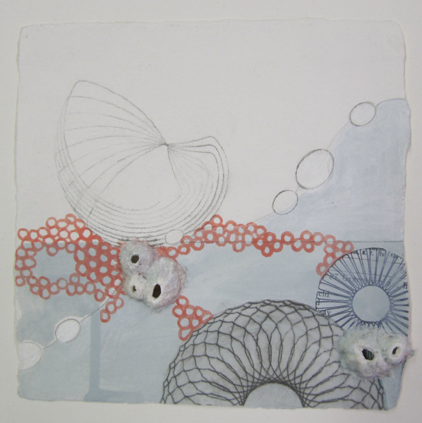Works on paper by artist Sarah Lutz, collaboration with Beth Dary
