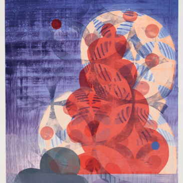 Sentinel XII, monoprint, series of 12. Printed & Published by 10 Grand Press, 2018