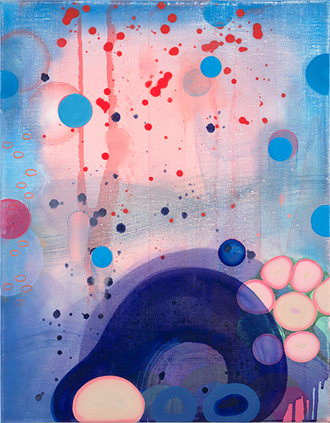 Sentinel l, 2026, oil on linen, 18 x 14 inches - artwork by Sarah Lutz