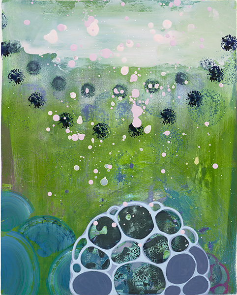 Silent Spring, oil on panel, 10 x 8 inches - artwork by Sarah Lutz